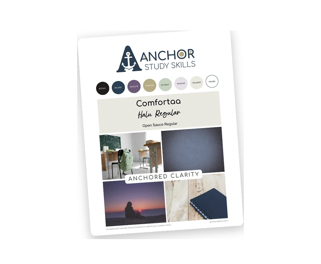 Anchor Study Skills, Brand Boards