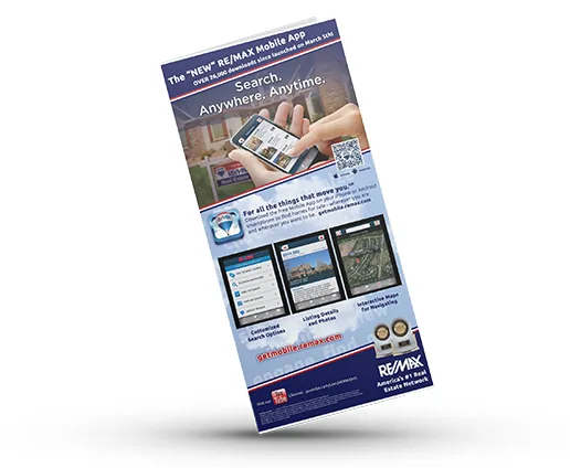RE/MAX Mobile App Ad, Print Ads