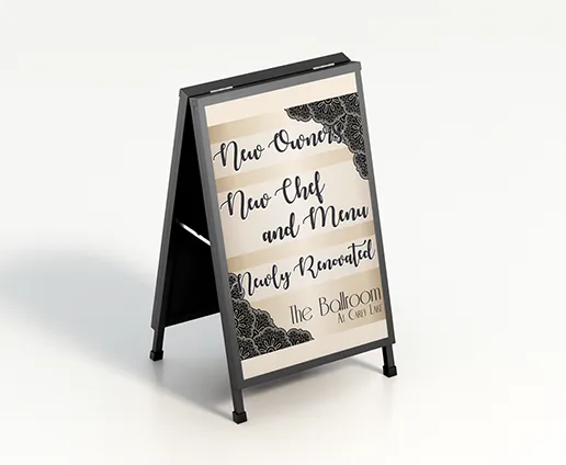Carey Lake A-Frame Sign, Signage & Banners